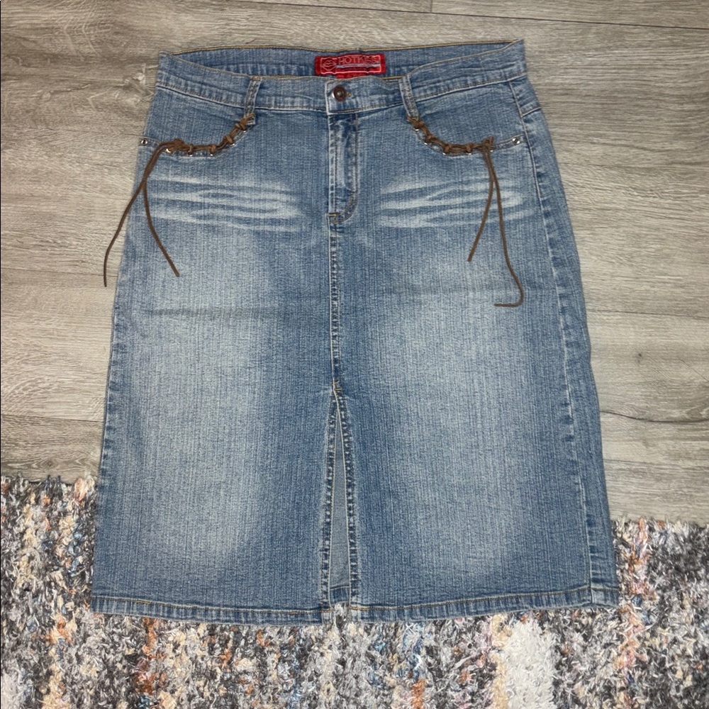 Hot kiss denim skirt